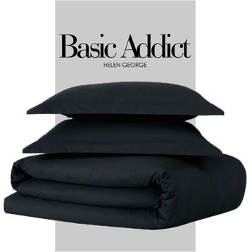 Helen George Basic Addict Siyah Çift Kişilik Nevresim Takımı