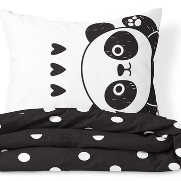 Helen George HGTK0045 Panda Genç Çift Kişilik Nevresim Takımı