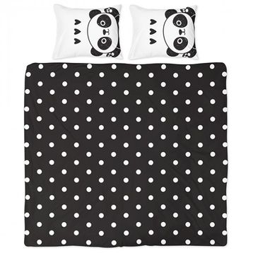 Helen George HGTK0045 Panda Genç Çift Kişilik Nevresim Takımı