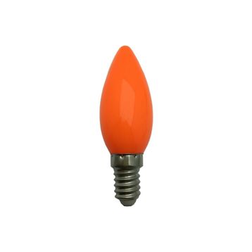 Helios 1W 20LM E14 Duylu LED Buji Turuncu Ampul