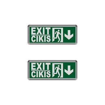 Helios Hs 4601 Opto 3W Çıkış-Exit Led 2 Adet Armatür