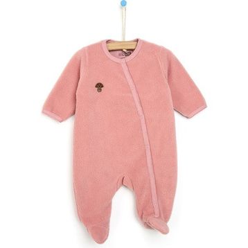 Hello Baby Pembe Yenidoğan Patikli Bebek Tulum