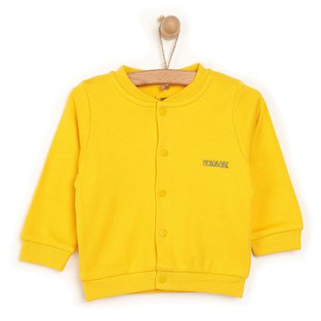 HelloBaby Basic Erkek Bebek Koyu Mavi Ribanalı Hırka