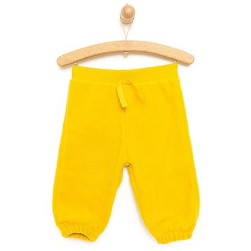 HelloBaby Basic Erkek Bebek Sarı Polar Pantolon