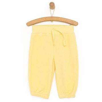 HelloBaby Basic Erkek Bebek Sarı Polar Pantolon