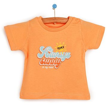 HelloBaby Basic Erkek Bebek Turuncu Tshirt