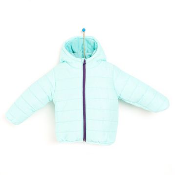 HelloBaby Basic Kulaklı Kapüşonlu Turkuaz Mont