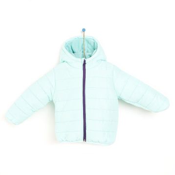 HelloBaby Basic Kulaklı Kapüşonlu Turkuaz Mont