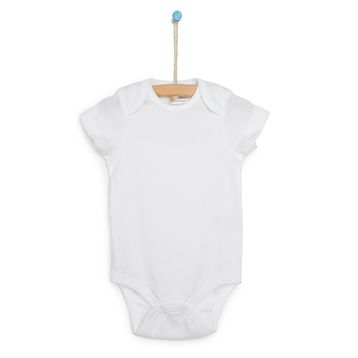 HelloBaby Beyaz Kısa Kol Body