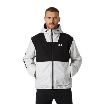 Helly Hansen Ervik Ins Rain Siyah Beyaz Erkek Mont