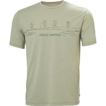 Helly Hansen HHA.63082 Skog Recycled Graphic Gri Erkek T-shirt