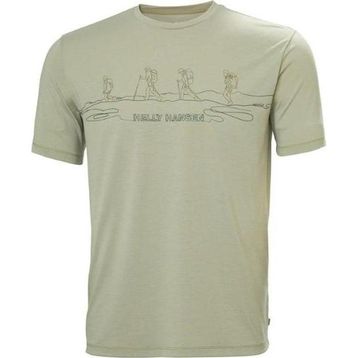 Helly Hansen HHA.63082 Skog Recycled Graphic Gri Erkek T-shirt
