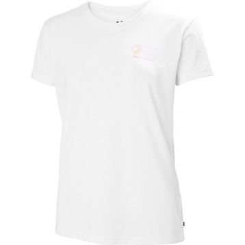 Helly Hansen W Skog Recycled Graphic Bisiklet Yaka Beyaz Erkek T-Shirt