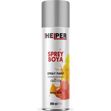 Helper RAL 9006 Metalik Gri 200 ml Modifiye Akrilik Sprey Boya