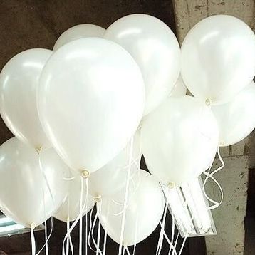 Helyumla Uçan Baskısız 12 inc 100 Adet Mat Beyaz Balon