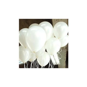 Helyumla Uçan Baskısız 12 inc 100 Adet Mat Beyaz Balon