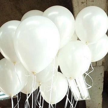 Helyumla Uçan Baskısız 12 inc 100 Adet Mat Beyaz Balon