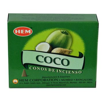 Hem Hindistan Cevizi Kokulu 10 Coconut Konik Tütsü