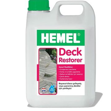 Hemel Deck Restorer Şeffaf 2.5 lt Ahşap Deck Yenileyici ve Temizleyici