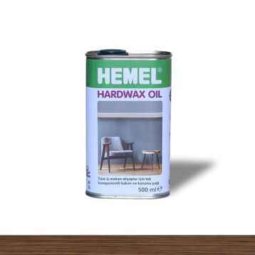 Hemel Hardwax Oil Chocolate 0.5 lt Ahşap Bakım Yağı