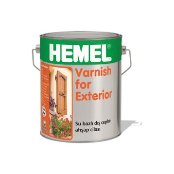 Hemel Varnish 2,5lt Su Bazlı Dış Mekan Ahşap Cilası