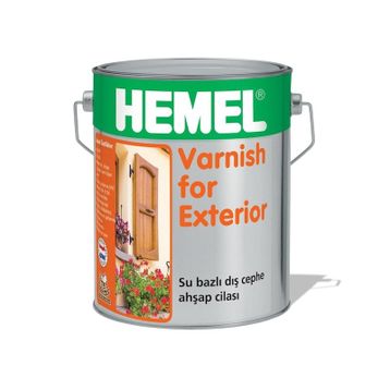 Hemel Varnish 2,5lt Su Bazlı Dış Mekan Ahşap Cilası