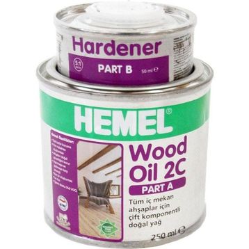 Hemel Wood Oil 2C 0.3 lt Black Çift Komponentli Yağ