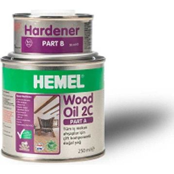 Hemel Wood Oil 2C 0.3 Lt Chalk White Çift Komponentli Yağ