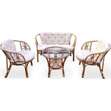 Hepsi Home Bahama Bambu Balkon Bahçe Oturma Grubu