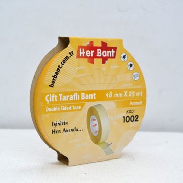 Her Bant 18x25 m Askılı Çift Taraflı Bant