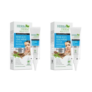 Herbaderm 2x55 ml Yüz İçin Renk Açıcı Leke Kremi
