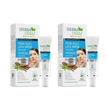 Herbaderm 2x55 ml Yüz İçin Renk Açıcı Leke Kremi
