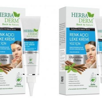 Herbaderm 2x55 ml Yüz İçin Renk Açıcı Leke Kremi