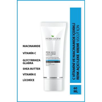 Herbaderm 60 ml Vücut Beyazlatıcı Krem