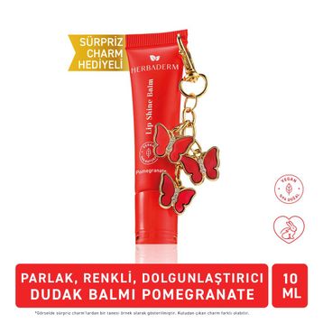Herbaderm Birthday Nar Aromalı 10 ml Parlak Dudak Balmı