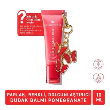 Herbaderm Birthday Nar Aromalı 10 ml Parlak Dudak Balmı