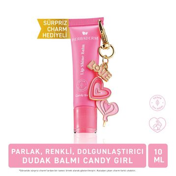 Herbaderm Birthday Pamuk Şekeri Aromalı 10 ml Parlak Dudak Balmı