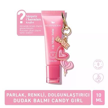 Herbaderm Birthday Pamuk Şekeri Aromalı 10 ml Parlak Dudak Balmı