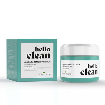 Herbaderm Hello Clean Gözenek Karşıtı Yağ Bazlı Oleanolik Asit 100 ml Temizleyici Balm