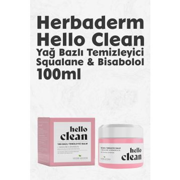 Herbaderm Hello Clean Yağ Bazlı Oleanolik Asit ve Squalane Bisabolol 100 ml Temizleyici Balm