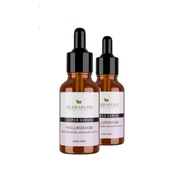 Herbaderm Süper Serum Hyaluronik 3D 2x30 ml Serum