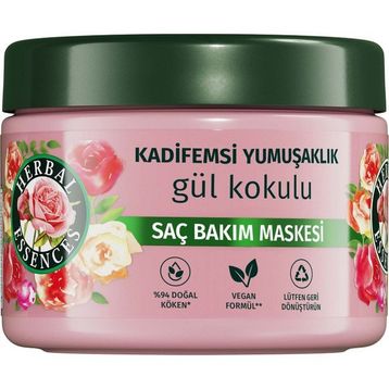 Herbal Essences Kadifemsi Yumuşaklık 2x300 ml Gül Kokulu Saç Bakım Maskesi