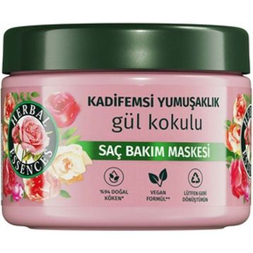 Herbal Essences Kadifemsi Yumuşaklık 2x300 ml Gül Kokulu Saç Bakım Maskesi