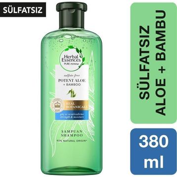 Herbal Essences Sülfatsız 380 ml Aloe Gücü + Bambu  Şampuan