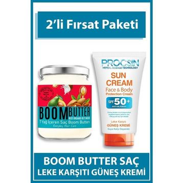 Herbal Science Boom Butter Saç Bakım Yağı ve Güneş Kremi Paketi