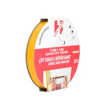 Herbant 15 mm x 5 mt Çift Taraflı Köpük Bant