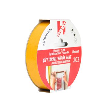 Herbant 24 mm x 5 mt Çift Taraflı Köpük Bant