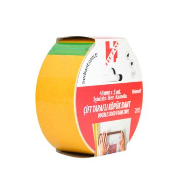 Herbant 48 mm x 5 mt Çift Taraflı Köpük Bant