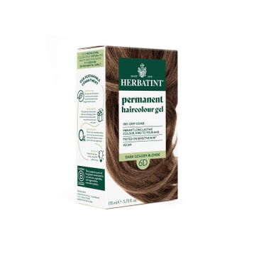 Herbatint 170 ml Koyu Altın Kumral Blond Fonce Dore 6D Bitkisel Özlü Kalıcı Saç Boyası