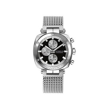 Herbelin 35664AP24B Newport Heritage Chrono Çelik Gümüş Erkek Kol Saati